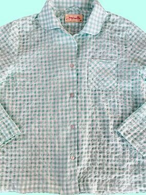 Papinelle Gingham Pajama Top